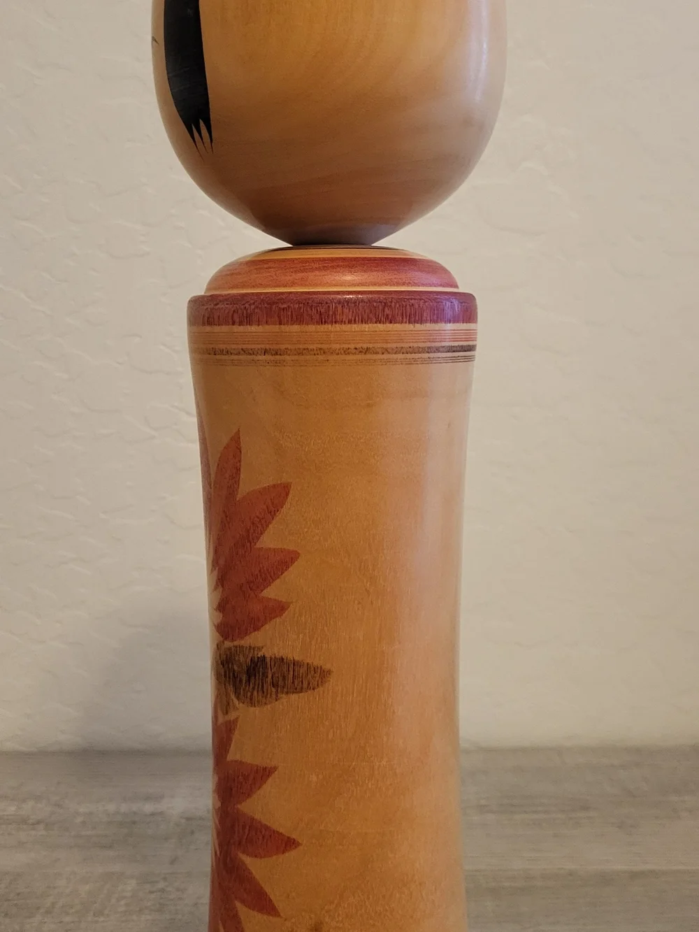 Kokeshi Hand Made Japenese Doll.  Signed By Artist